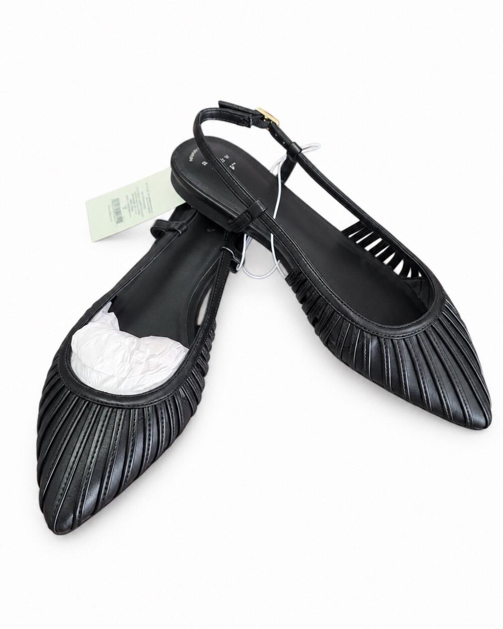 A New Day Marisol Women’s Flats Size 9 Black Pointed Toe Slingback NWT